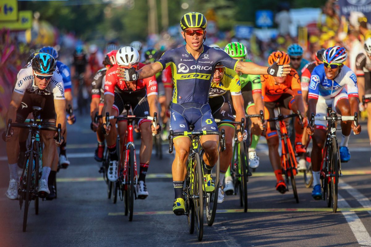 Caleb Ewan (Orica-Scott) wins stage 4