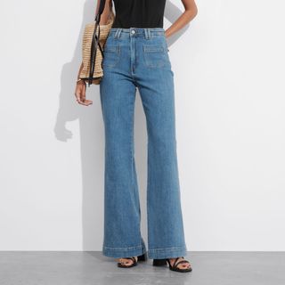 & Other Stories Patch-Pocket Bootcut Jeans