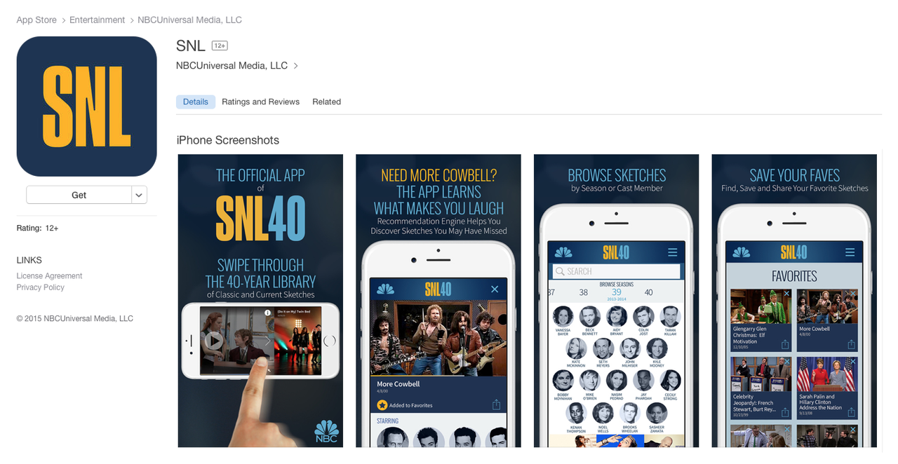 The new &amp;#039;Saturday Night Live&amp;#039; app