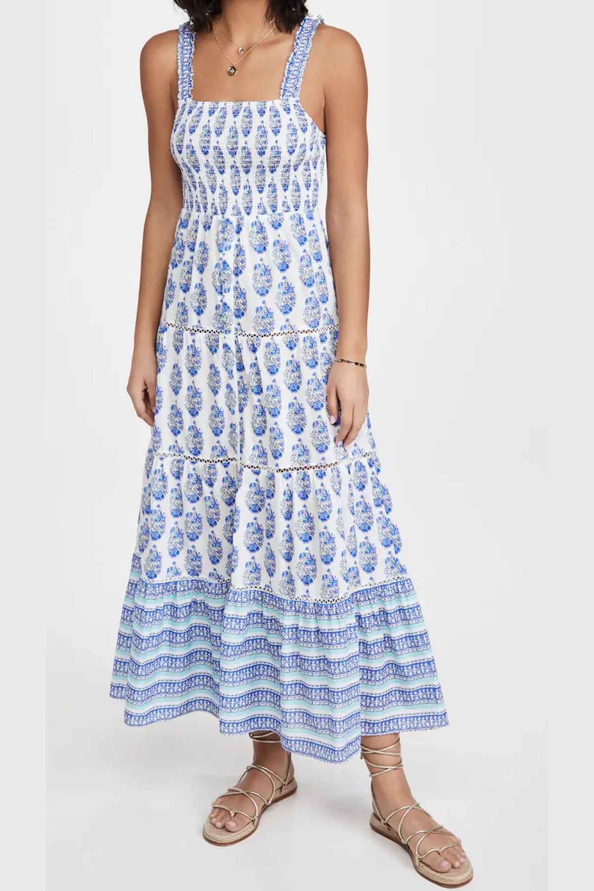 Playa Lucila Smock Border Dress