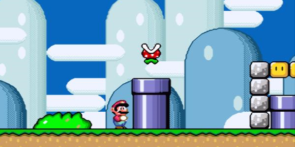 Mario and Piranha Plant from Super Mario World