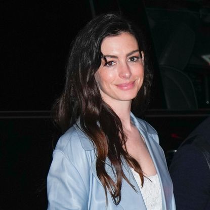 Anne Hathaway attends Gigi Hadid's 30th birthday holding hands with husband Adam Shulman