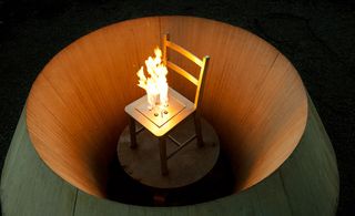 flaming chair