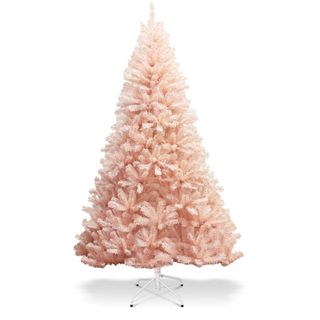 Pink artificial Christmas tree from Wayfair