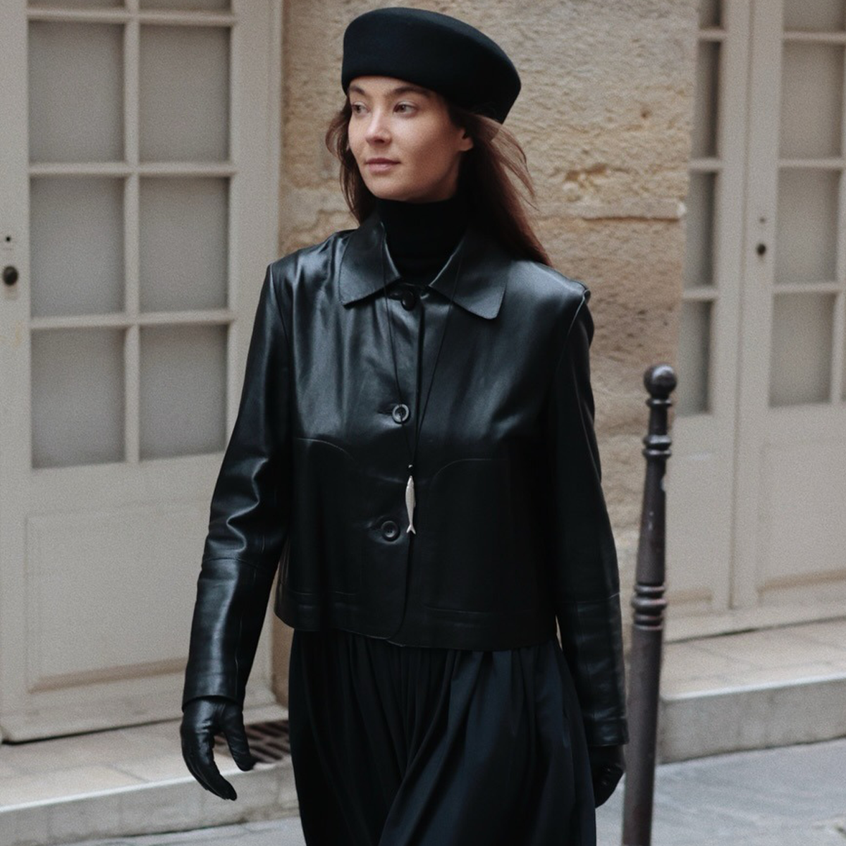 Coming Soon in 2026: The Elevated Leather-Jacket Trend People Are Wearing With Black Pants and Skirts