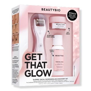 Get That Glow Glopro Facial Microneedling Discovery Set on a white background