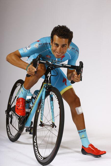 Fabio Aru has some fun in front of the camera