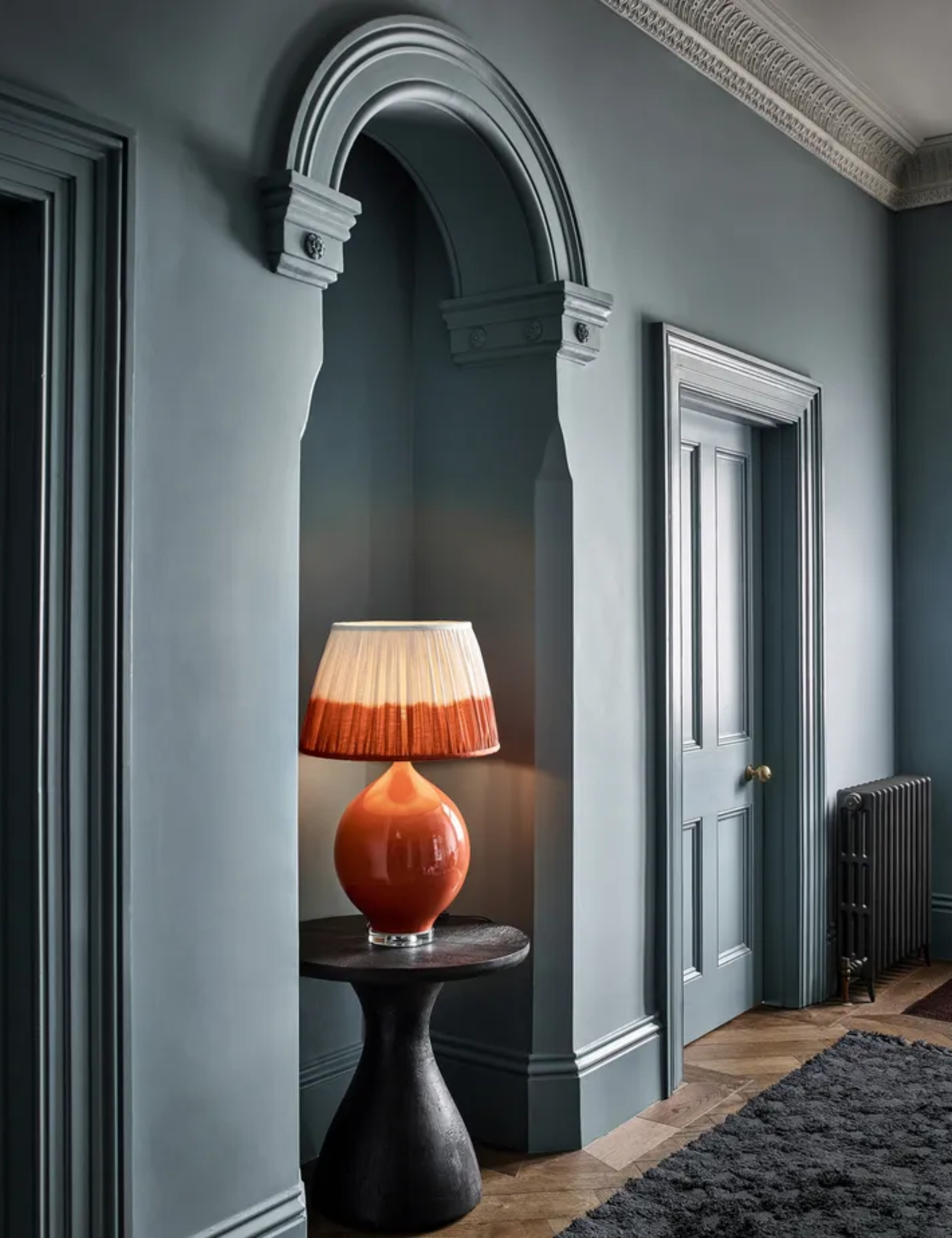 Pooky Kilda table lamp in orange ceramic