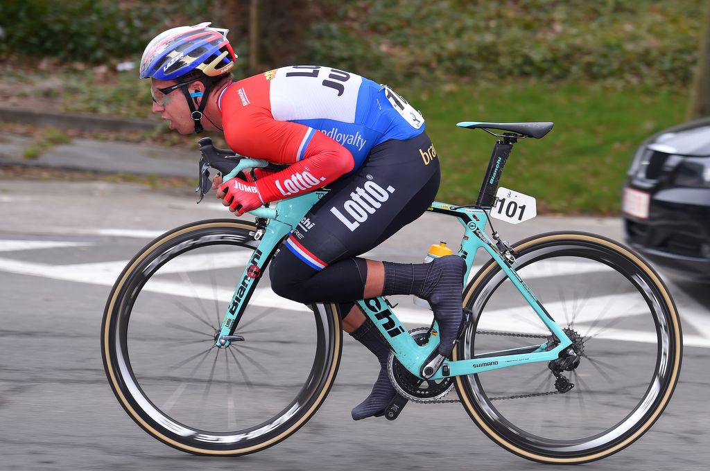 Dylan Groenewegen (LottoNL-Jumbo) getting aero