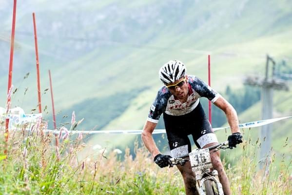 Lukas Flueckiger (Trek World Racing) had a great race in Val d'Isere, France