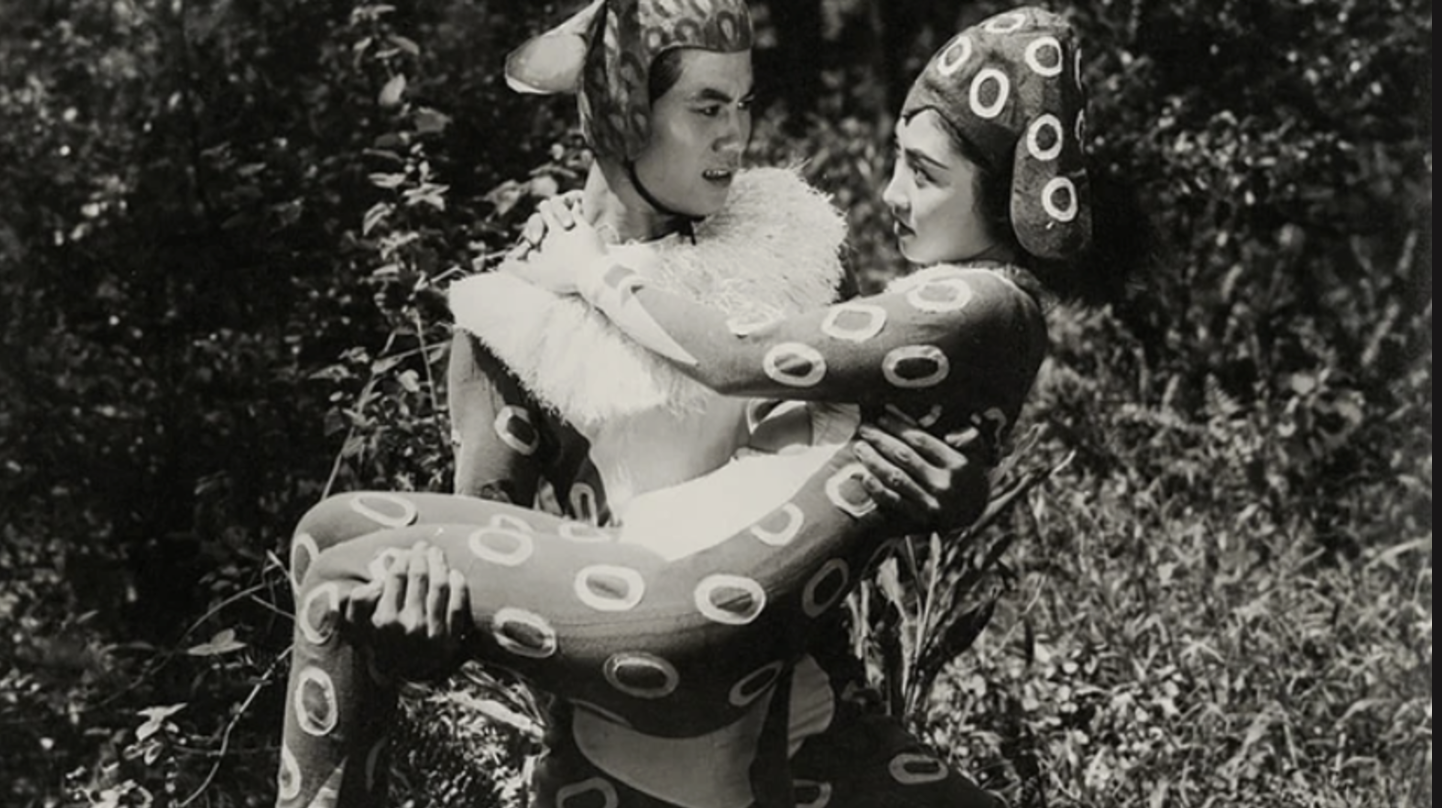 a still image from the 1961 feature film THE FANTASY OF DEER WARRIOR