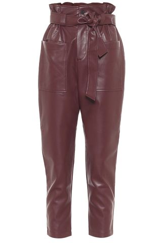 Kate Faux Leather Paperbag Pants