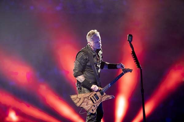 Metallica onstage in Amsterdam