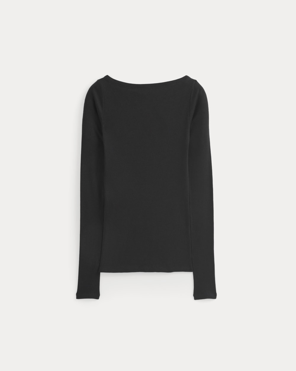 Tissue Boatneck Top | Black - Xxs
