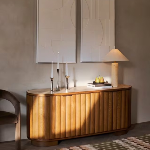 John Lewis, Sculpt Sideboard, Dark Stain Ceramic