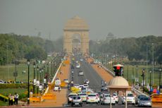 Smog at India Gate, pollution