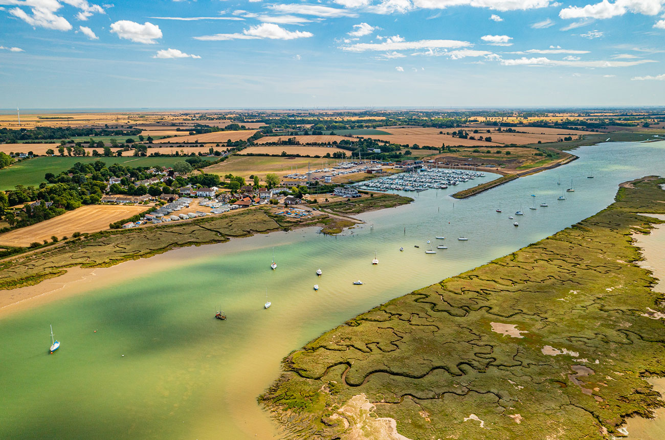 Bradwell waterside, Aerial Essex
