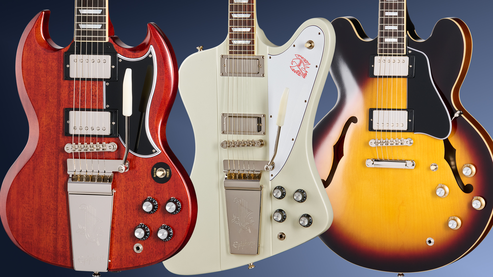 A photo of a guitar from the Epiphone Inspired by Gibson line