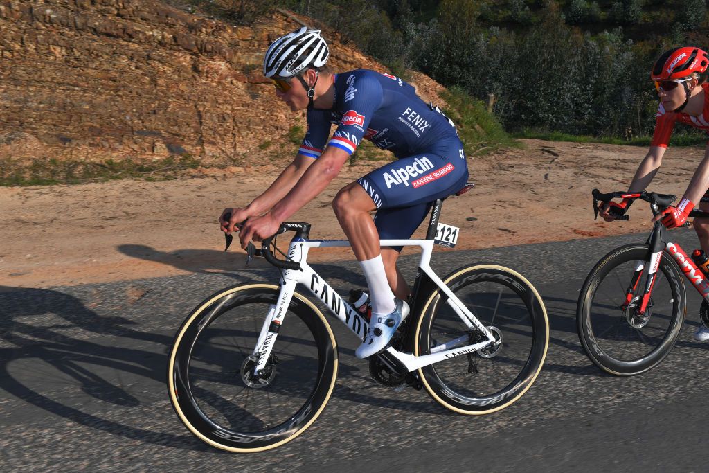 LAGOS PORTUGAL FEBRUARY 19 Mathieu Van Der Poel of The Netherlands and Team AlpecinFenix during the 46th Volta ao Algarve 2020 Stage 1 a 1956km stage from Portimo to Lagos VAlgarve2020 on February 19 2020 in Lagos Portugal Photo by Tim de WaeleGetty Images