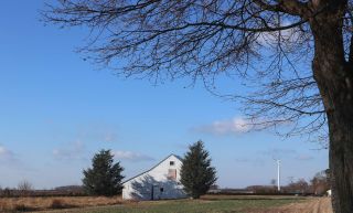 I was impressed with how easy it was to capture well-exposed landscapes on the M100, like this one of a barn on the North Fork of Long Island.