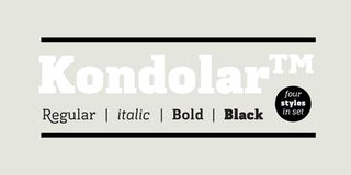 Fonts: Kondolar