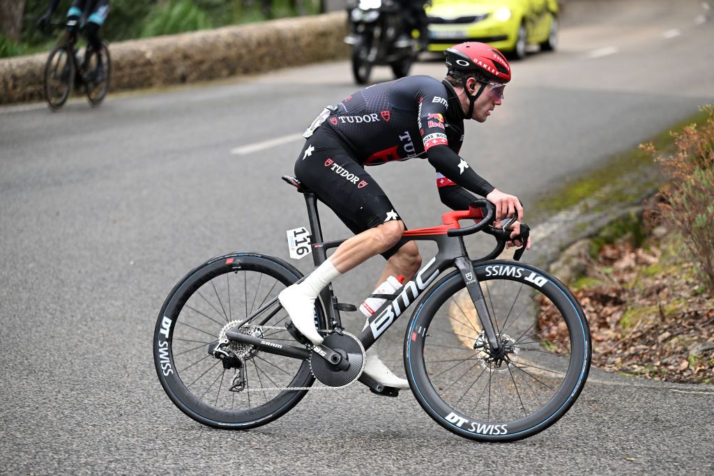Marc Hirschi (Tudor Pro Cycling) went on the attack at the Trofeo Serra Tramuntana