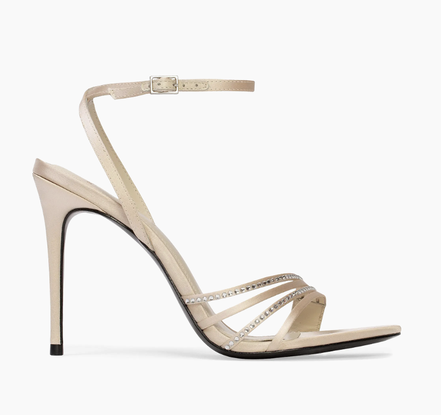 Black Suede Studio, Ella 100mm Strappy Sandals