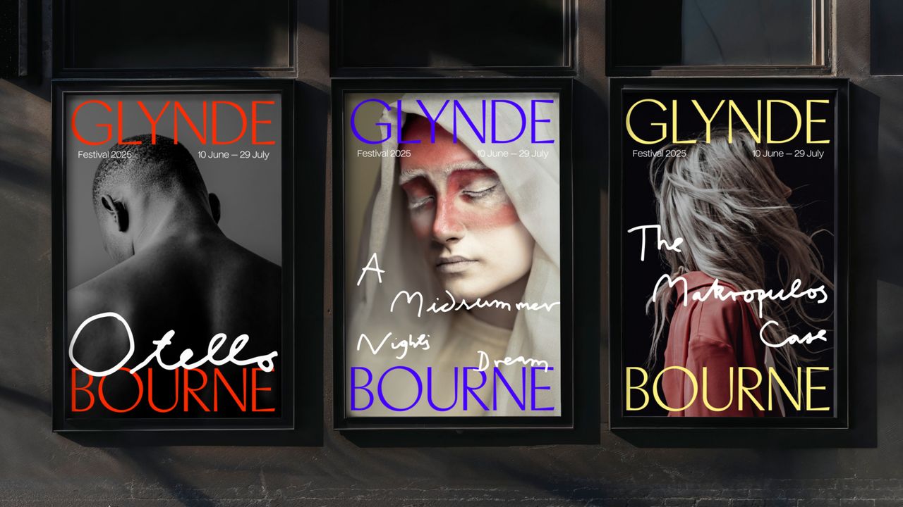 Pentagram identity for Glyndebourne opera house - posters