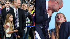 Princess Charlotte and Prince William at the Women's Euros Final 2025