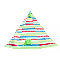 Pro Action  Pattern 4 Man 1 Room Tipi Camping Tent