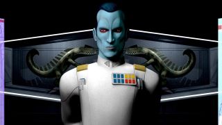 Il Grand'Ammiraglio Thrawn si erge fiero in un episodio di Star Wars: Rebels