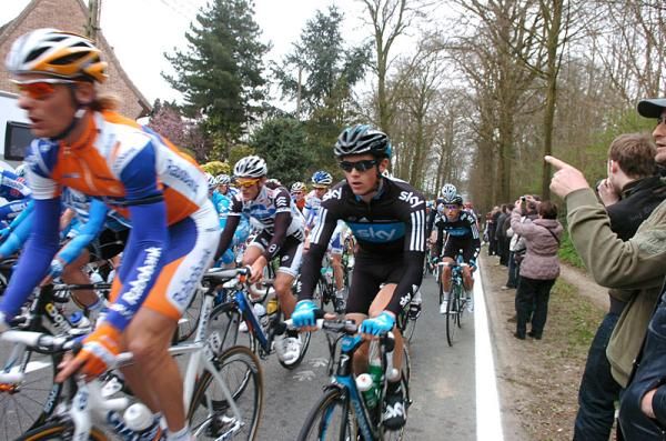 Riders in action during stage two.