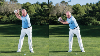 Correct and incorrect wedge shots