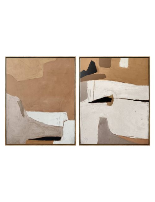 Earth Abstract Framed Canvases