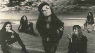 Lillian Axe posing for a photograph in the 1980s