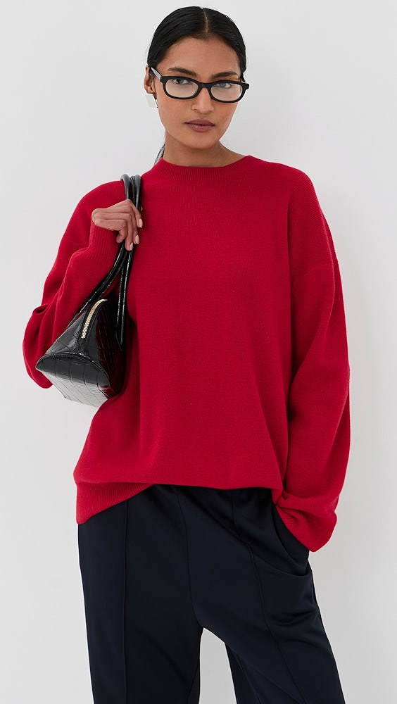 Tibi Anna Merino Wool Cut Out Racerback Pullover
