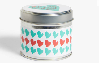 Give a Little Love Hearts Candle Tin