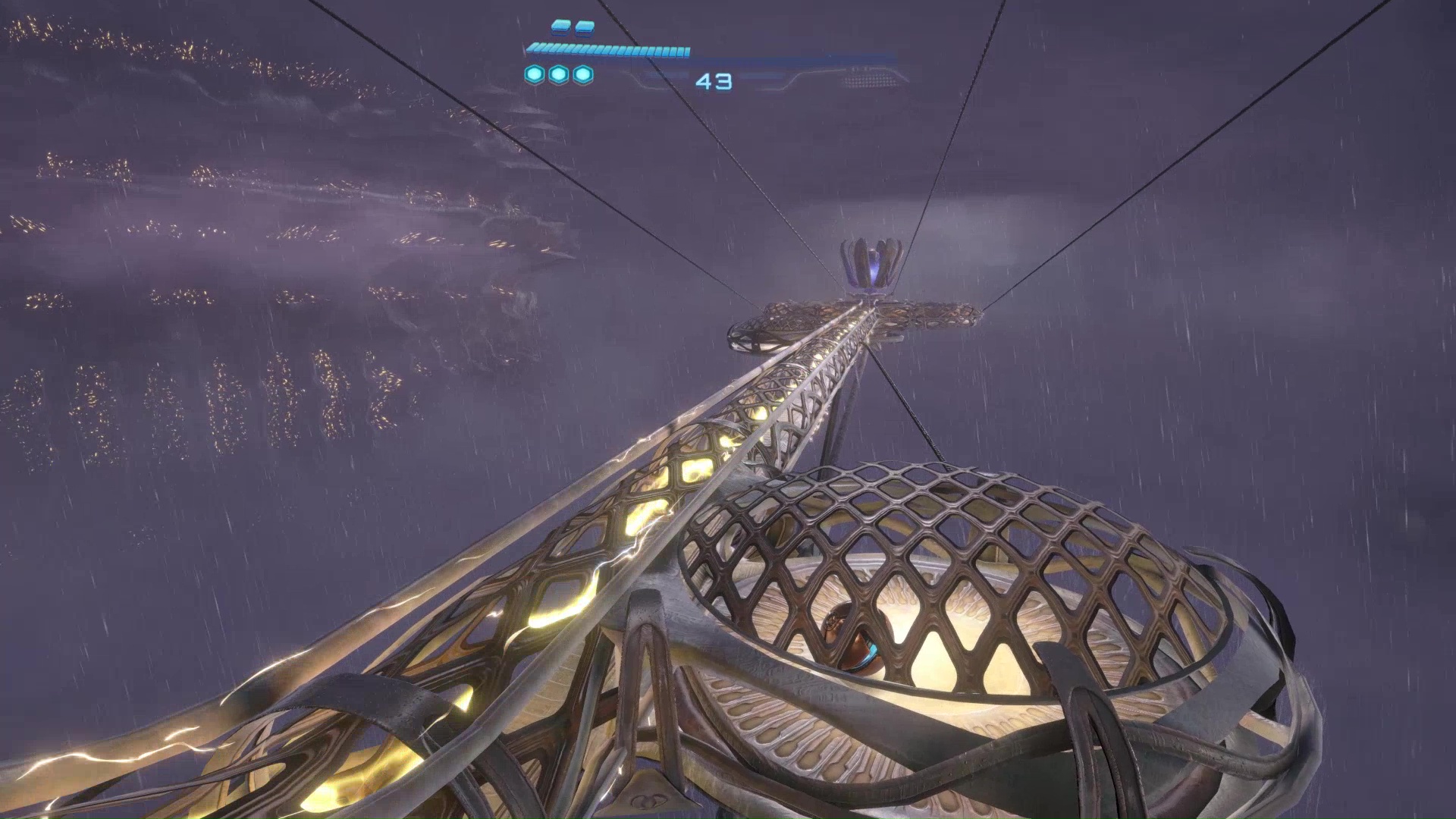 The arm connecting the lightning rod to the Volt Forge in Metroid Prime 4