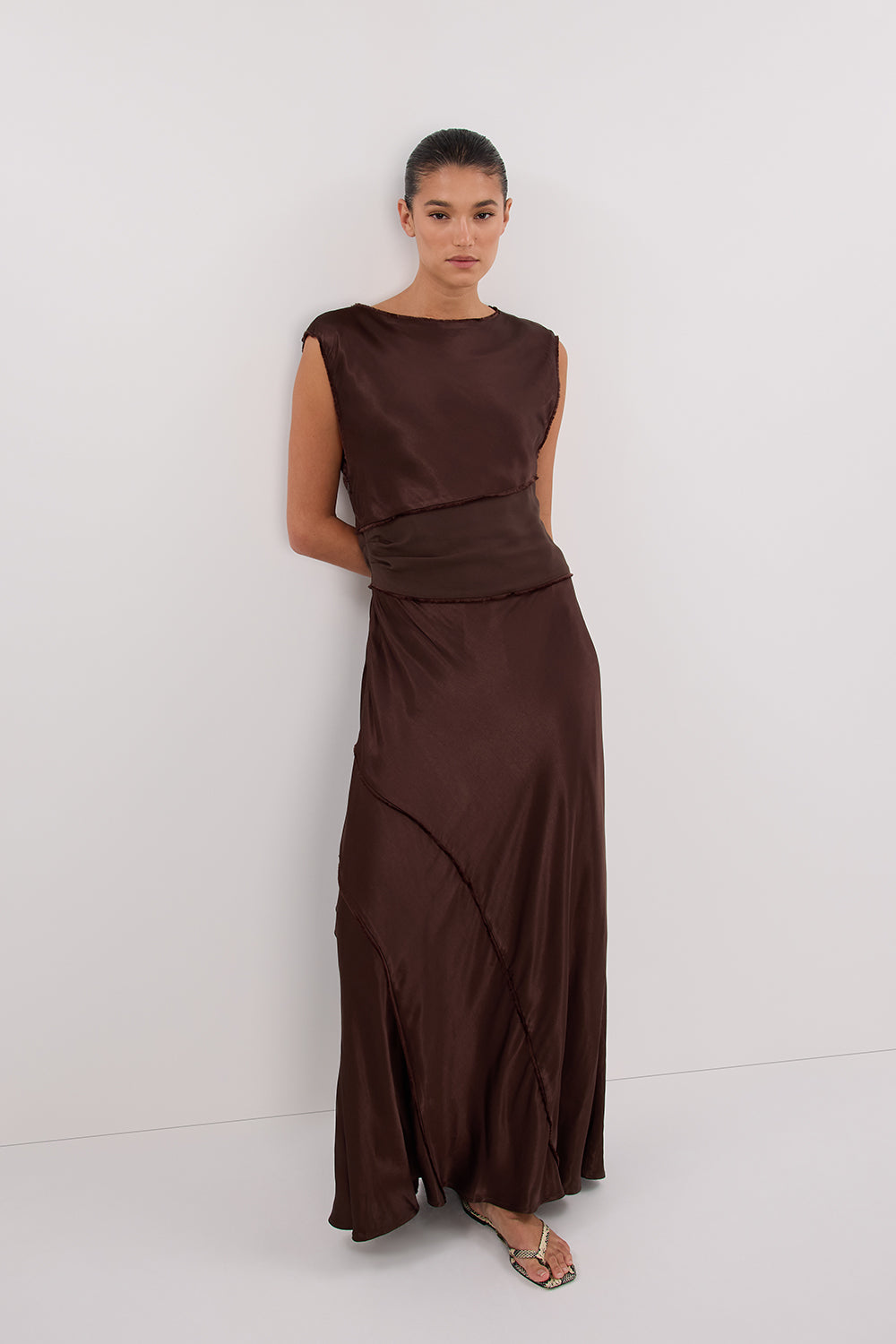 Floaty Asymmetric Midi Dress