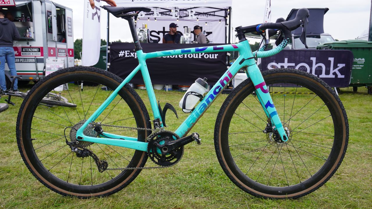 Image shows the bike of the winner of the women&#039;s British Gravel Championships