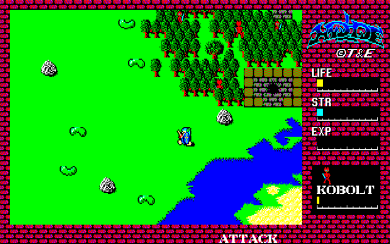 Hydlide, a classic PC JRPG