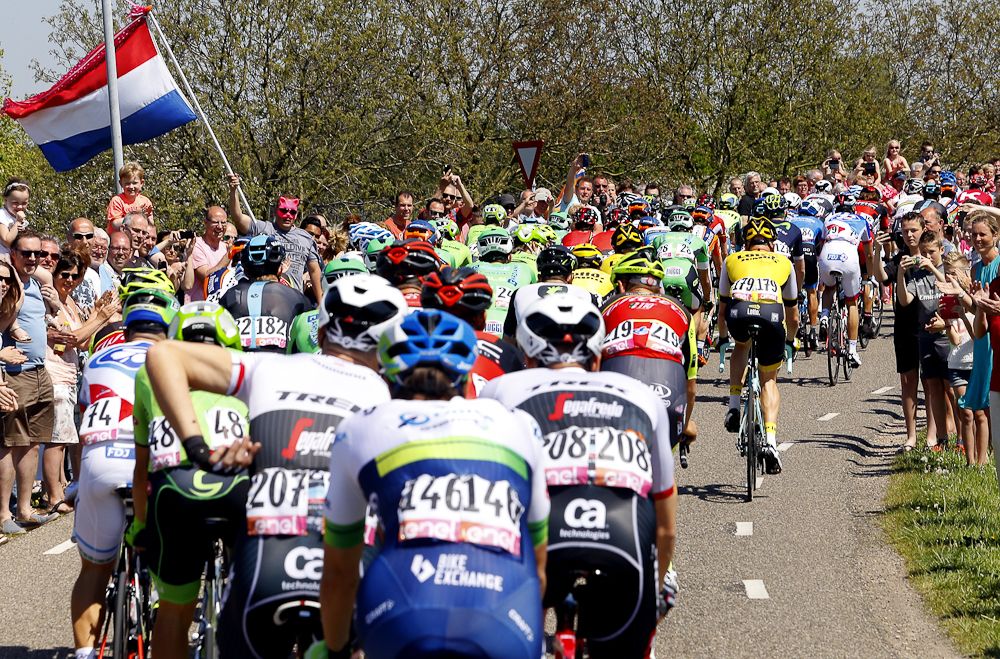 A view from the peloton during stage 3 of the Giro d'Italia