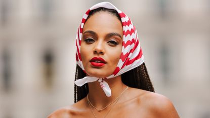 woman with healthy hair and skin