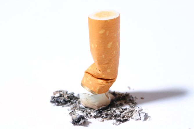 Smashed cigarette, smoking policies