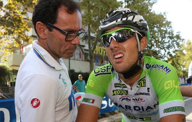 Davide Cassani and Sonny Colbrelli (Bardiani - CSF)