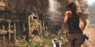 Lara exploring ruins
