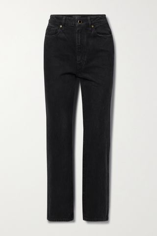 Abigail Cropped High-Rise Straight-Leg Jeans