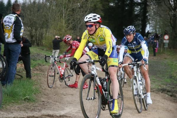 Riders look through the corner to see what's coming next