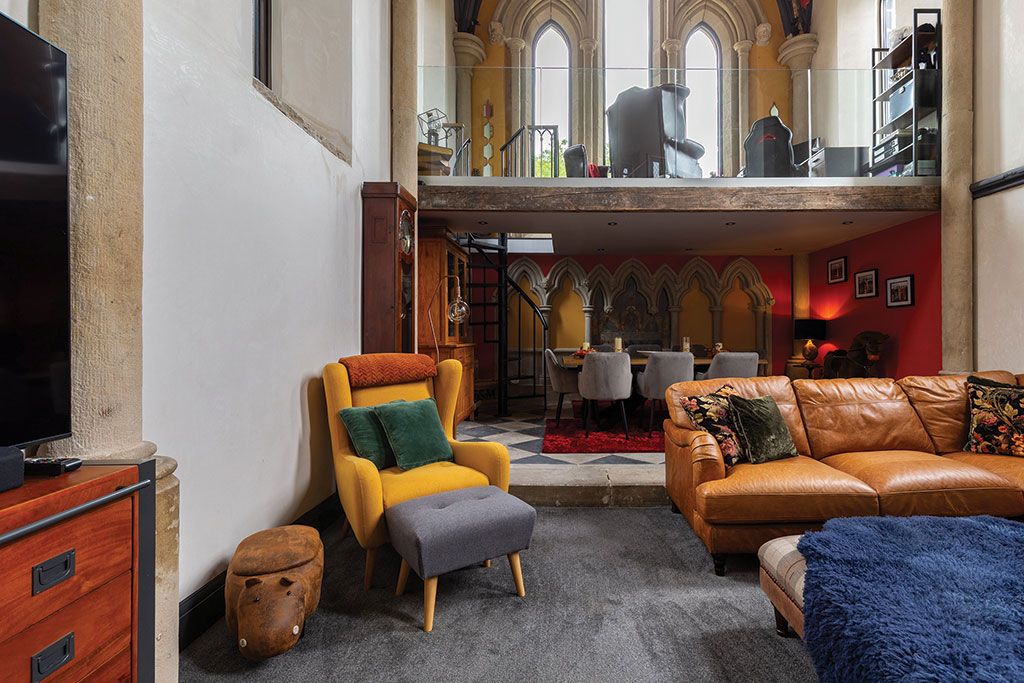Property for sale with minstrels' gallery: St. Paul&rsquo;s Church, Denholme, Bradford, West Yorkshire.
