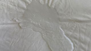 Water sat on the Tempur Cooling Tencel Mattress Protector